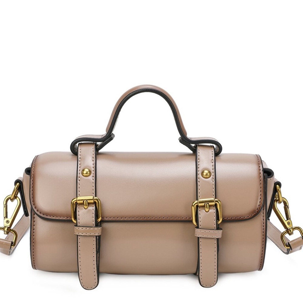 Tiffany & Fred Tan Mini Bag with Gold Accents - Picture 10 of 12
